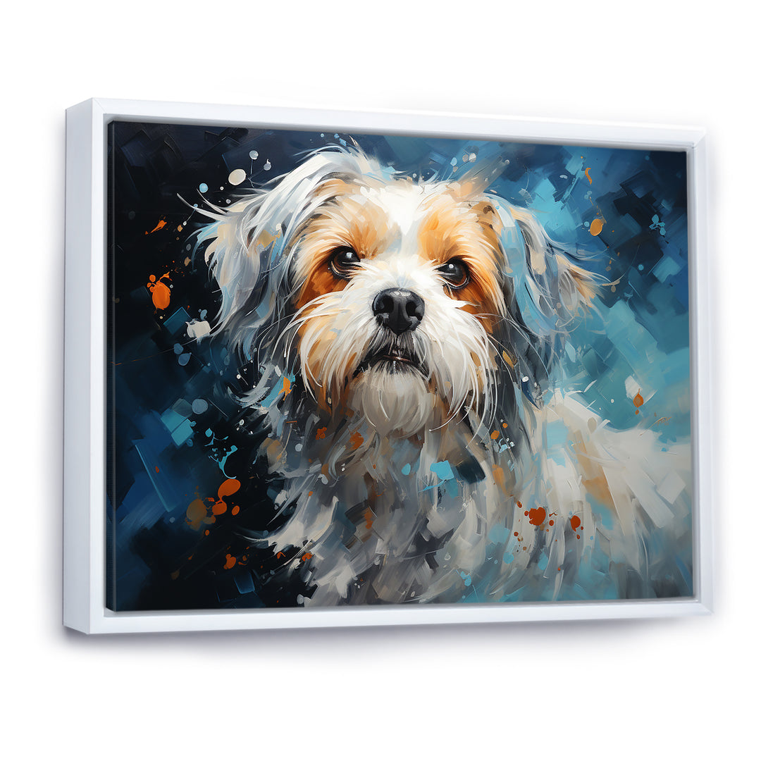 Blue Shih Tzu Serenity - Dog Large Canvas Wall Art