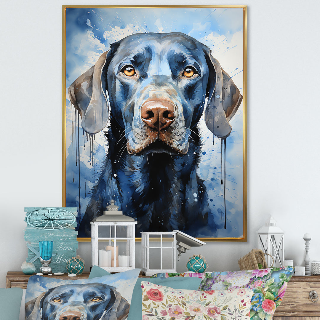 Dog Weimaraner Majestic Portrait - Dog Bedroom Wall Art