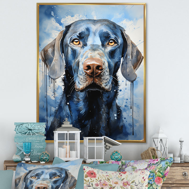 Dog Weimaraner Majestic Portrait - Dog Bedroom Wall Art
