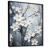 Ethereal Dogwood Blossom Dreams - Floral Canvas Wall Art