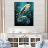 Dolphin Aquatic Harmony - Dolphin Wall Art Prints