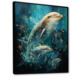 Dolphin Aquatic Harmony - Dolphin Wall Art Prints