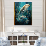 Dolphin Aquatic Harmony - Dolphin Wall Art Prints