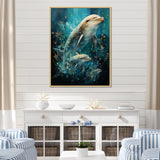 Dolphin Aquatic Harmony - Dolphin Wall Art Prints