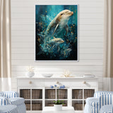 Dolphin Aquatic Harmony - Dolphin Wall Art Prints