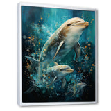 Dolphin Aquatic Harmony - Dolphin Wall Art Prints