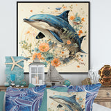 Dolphin Happiness - Dolphin Living Room Wall Art