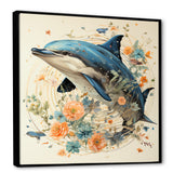 Dolphin Happiness - Dolphin Living Room Wall Art