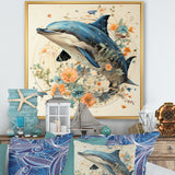 Dolphin Happiness - Dolphin Living Room Wall Art
