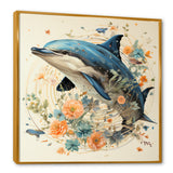 Dolphin Happiness - Dolphin Living Room Wall Art