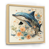 Dolphin Happiness - Dolphin Living Room Wall Art