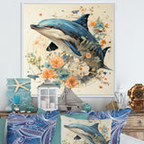 Dolphin Happiness - Dolphin Living Room Wall Art