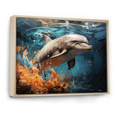 Dolphin Symphony - Dolphin Canvas Wall Art