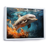 Dolphin Symphony - Dolphin Canvas Wall Art