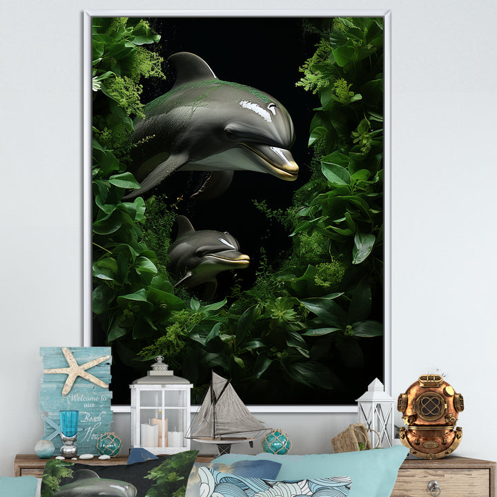 Dolphin Eco Guardians - Dolphin Canvas Wall Art