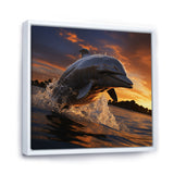 Dolphin Sunlit Silhouettes - Dolphin Home Decor Art