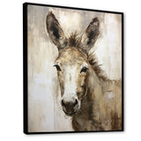 Sophisticated Donkey Portrait - Donkey Living Room Wall Art