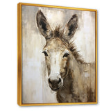 Sophisticated Donkey Portrait - Donkey Living Room Wall Art