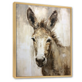 Sophisticated Donkey Portrait - Donkey Living Room Wall Art