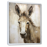 Sophisticated Donkey Portrait - Donkey Living Room Wall Art
