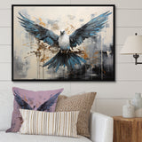 Minimalism Blue Dove - Dove Wall Decor