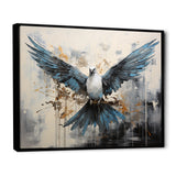 Minimalism Blue Dove - Dove Wall Decor