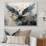 Minimalism Blue Dove - Dove Wall Decor