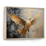 Golden Dove Grace - Dove Large Canvas Wall Art
