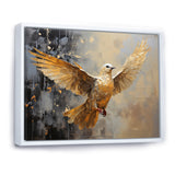 Golden Dove Grace - Dove Large Canvas Wall Art