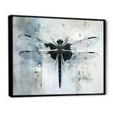 Dragonfly Elegance - Gray Dragonfly Wall Art