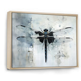 Dragonfly Elegance - Gray Dragonfly Wall Art