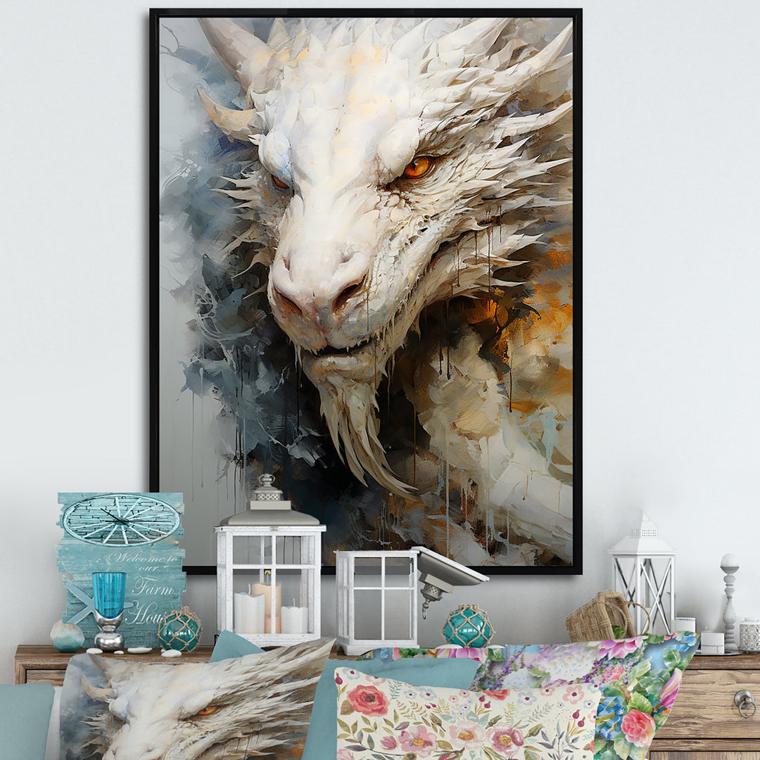 Epic Dragon Odyssey - Dragons Framed Canvas Art
