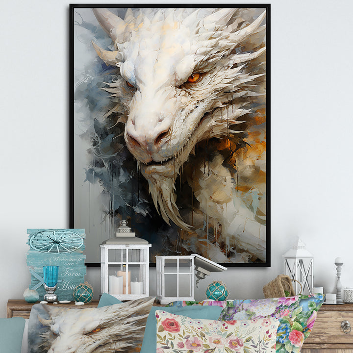 Epic Dragon Odyssey - Dragons Framed Canvas Art