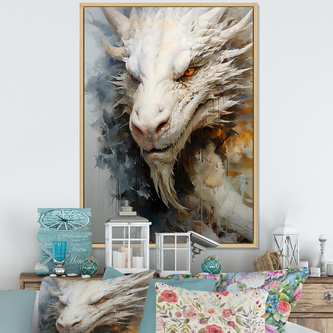 Epic Dragon Odyssey - Dragons Framed Canvas Art