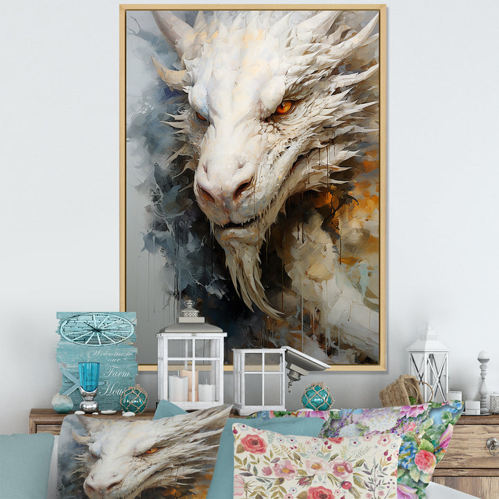 Epic Dragon Odyssey - Dragons Framed Canvas Art