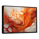 Abstract Red Firestorm Symphony I - Abstract Canvas Wall Art