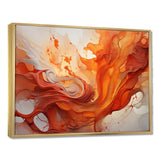 Abstract Red Firestorm Symphony I - Abstract Canvas Wall Art