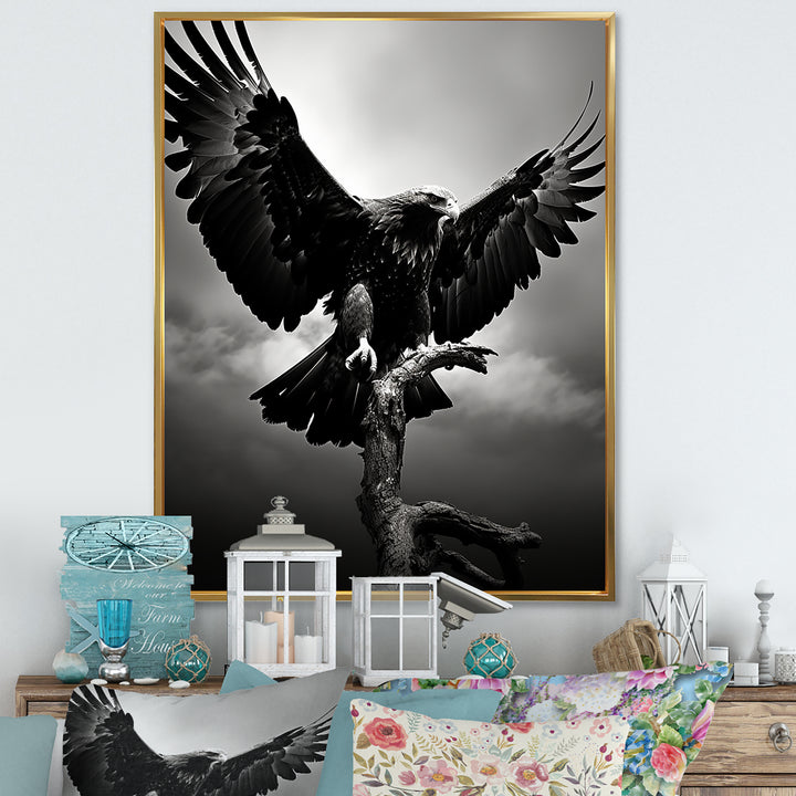 Powerful Bold Eagle - Eagle Canvas Wall Art