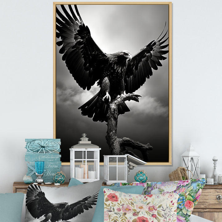 Powerful Bold Eagle - Eagle Canvas Wall Art