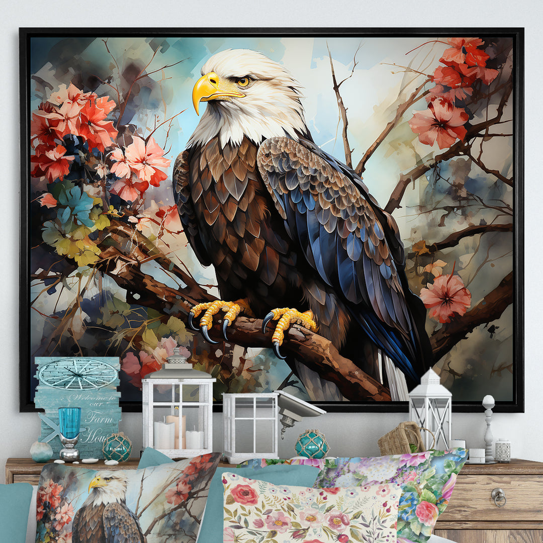Mosaic Bold Eagle Majesty - Brown Eagle Wall Art
