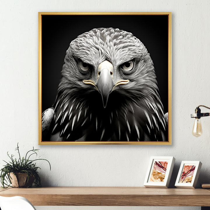 Bold Eagle Power Hunter - Eagle Framed Canvas Art