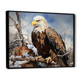 Brown Resilient Bold Eagle - Eagle Bedroom Wall Art