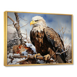 Brown Resilient Bold Eagle - Eagle Bedroom Wall Art