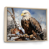 Brown Resilient Bold Eagle - Eagle Bedroom Wall Art
