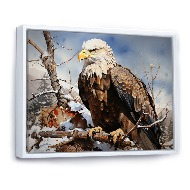 Brown Resilient Bold Eagle - Eagle Bedroom Wall Art