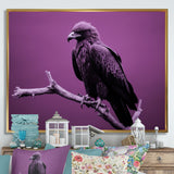 Purple Eagle S Grace At Branch Domain - Eagle Wall Decor