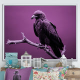 Purple Eagle S Grace At Branch Domain - Eagle Wall Decor
