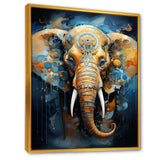 Abstract Elephant Dreamscape Portrait II - Animals Canvas Wall Art