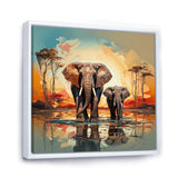 Graceful African Elephants In Motion - Elephant Home Decor Art