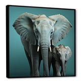 Graceful Elephants In Motion - Elephant Living Room Wall Art